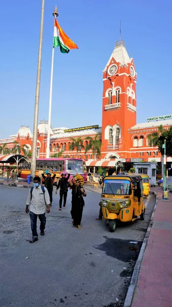 Chennai Tamilnadu India December 2022 Puratchi Thalaivar Mgr Центральна Залізнична — стокове фото