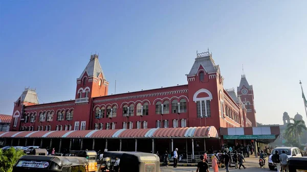 Chennai Tamilnadu Inde Décembre 2022 Vue Imprenable Sur Architecture Historique — Photo