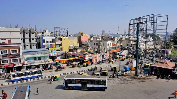 Bangalore Karnataka India Januari 2023 Bangalore Stad Van Shivajinagar Busstand — Stockfoto