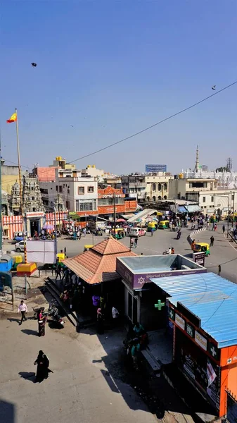 Bangalore Karnataka Indie Leden 2023 Bangalore Město Budovy Shivajinagar Busstand — Stock fotografie