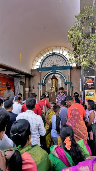 Bangalore Karnataka India Enero 2023 Cristianos Católicos Rezando Santa María — Foto de Stock