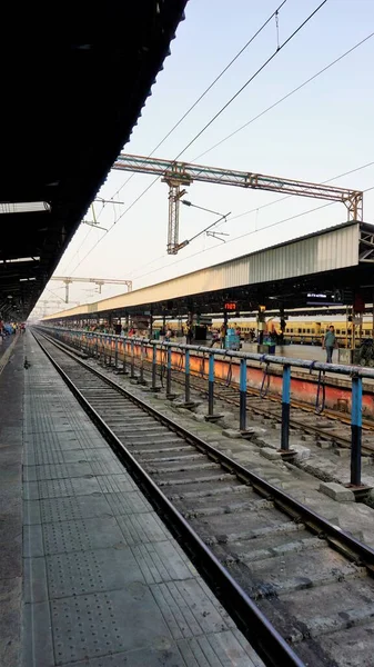 Chennai Tamilnadu India December 2022 View Trains Platform Chennai Central — 스톡 사진