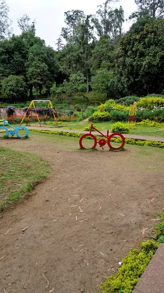 Crianças Brincam Bryant Park Dos Lugares Visita Obrigatória Queen Hills — Fotografia de Stock