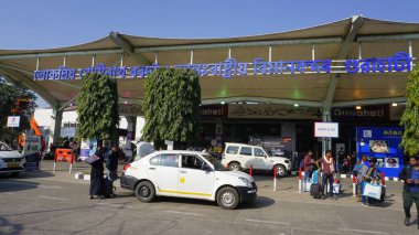 Guwahati, Hindistan - 03 Aralık 2023: Lokpriya Gopinath Bordoloi Uluslararası Havalimanı Borjhar Guwahati, Assam. Yöneten Adani grubu.