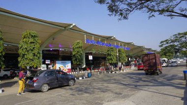 Guwahati, Hindistan - 03 Aralık 2023: Lokpriya Gopinath Bordoloi Uluslararası Havalimanı Borjhar Guwahati, Assam. Yöneten Adani grubu.