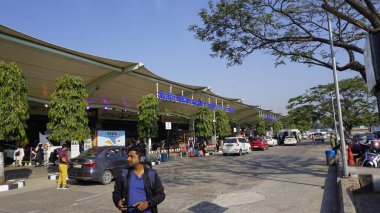 Guwahati, Hindistan - 03 Aralık 2023: Lokpriya Gopinath Bordoloi Uluslararası Havalimanı Borjhar Guwahati, Assam. Yöneten Adani grubu.