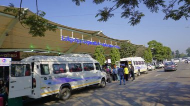 Guwahati, Hindistan - 03 Aralık 2023: Lokpriya Gopinath Bordoloi Uluslararası Havalimanı Borjhar Guwahati, Assam. Yöneten Adani grubu.