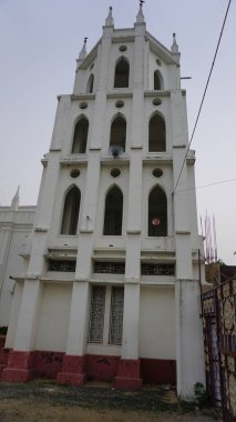 Poondi,Tamilnadu,India-March 17 2024: Our Lady of Lourdes or Poondi Madha Basilica is a Catholic pilgrimage centre located in Tamil Nadu. clipart