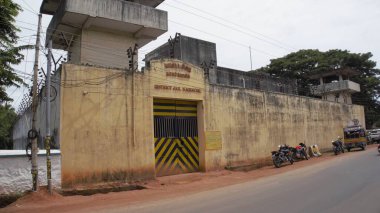 Nagercoil,Tamilnadu,India - December 03 2024: View of District Jail Nagercoil, Kanyakumari District. clipart