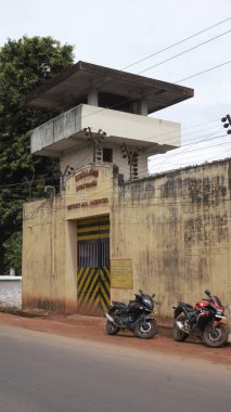 Nagerboil, Tamilnadu, Hindistan - 03 Aralık 2024: Bölge Hapishane Tırnak Bobini, Kanyakumari Bölgesi.