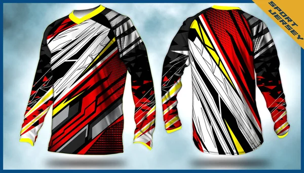 Camisas Manga Comprida Motocross Camisetas Vetor Design Fundo Abstrato Para —  Vetores de Stock