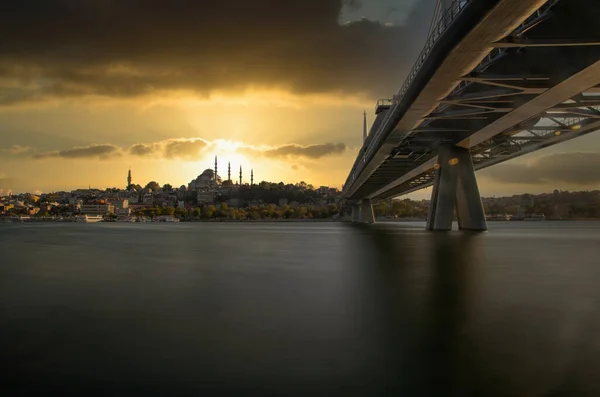 Goldenhorn Halic Istanbul Turkey September 2016 Istanbul Dream City Continents — Stock Photo, Image