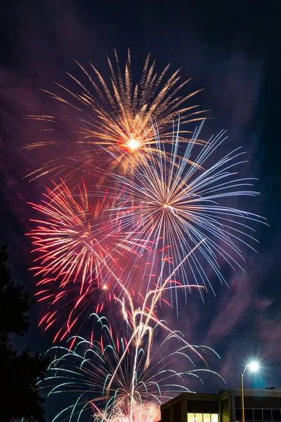 Fireworks Missouri Southern State University Joplin Missouri July 2020 — Stock Photo, Image