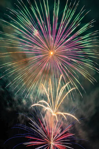 Fireworks Missouri Southern State University Joplin Missouri July 2020 — Stock Photo, Image