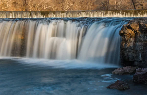 Grand Falls Vattenfall Det Största Kontinuerligt Flytande Naturliga Vattenfallet Missouri — Stockfoto