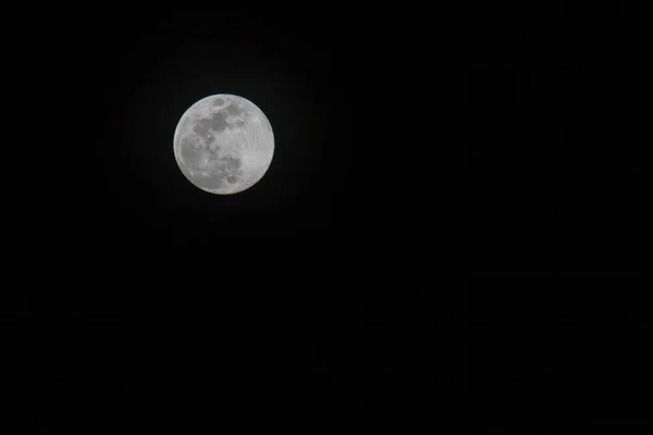 满月升起在天空 — 图库照片