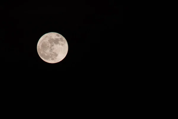 月亮在密苏里州迦太基的凯洛格湖上升 — 图库照片