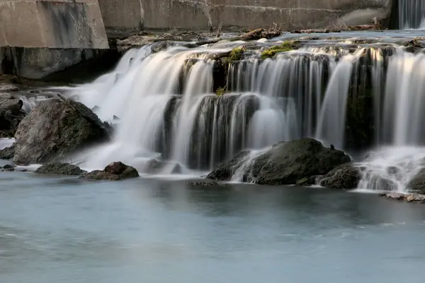 Водоспад Гранд Фоллс Найбільшим Безперервно Текучим Природним Водоспадом Міссурі Розташований — стокове фото
