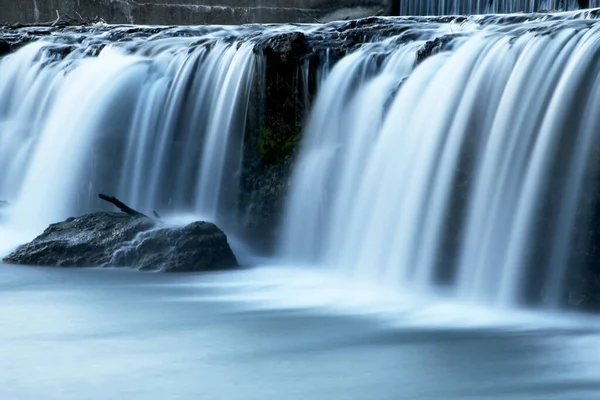 Grand Falls Největší Nepřetržitě Tekoucí Přírodní Vodopád Missouri Nachází Joplin — Stock fotografie