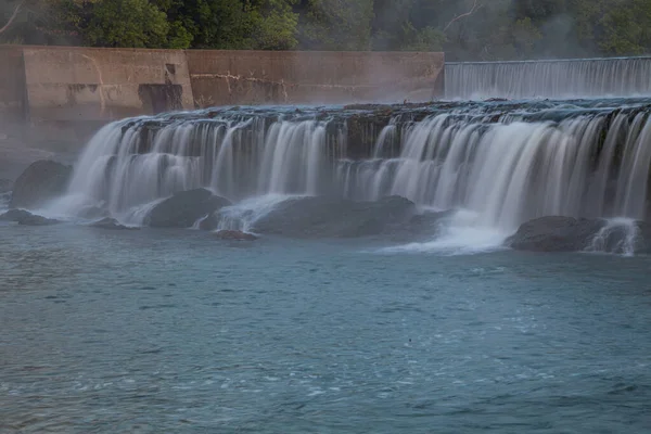 Grand Falls Vattenfall Det Största Kontinuerligt Flytande Naturliga Vattenfallet Missouri — Stockfoto