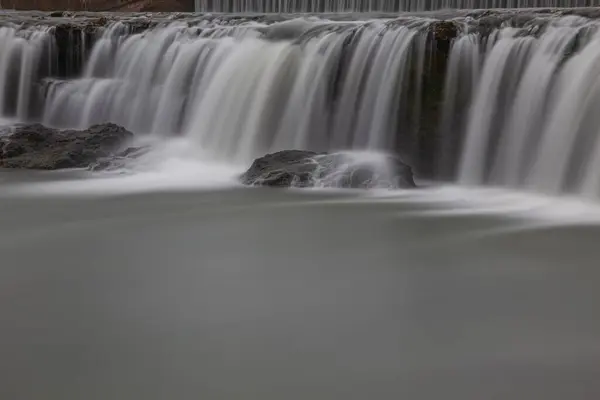 Водоспад Гранд Фоллс Найбільшим Безперервно Текучим Природним Водоспадом Міссурі Розташований — стокове фото