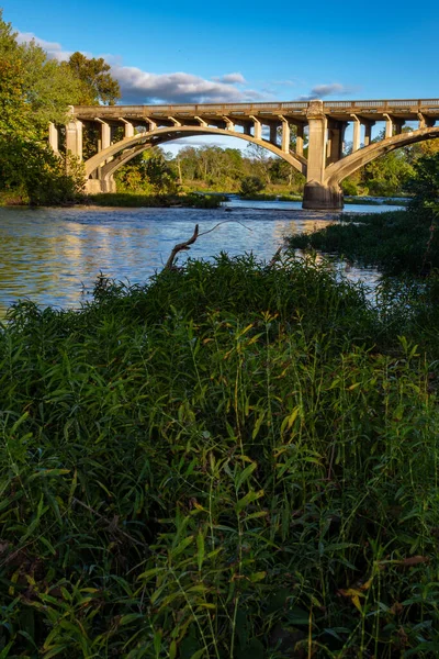 Redings Mill Bridge Überquert Den Shoal Creek Joplin Missouri — Stockfoto