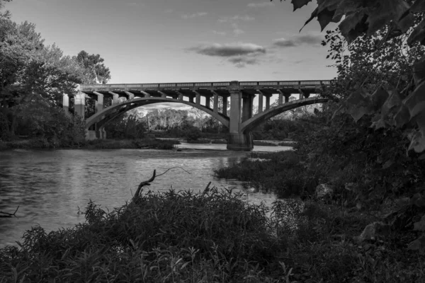 Redings Mill Bridge Átkelő Shoal Creek Joplin Missouri — Stock Fotó