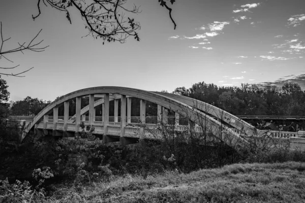 Радужный Мост Бакстер Спрингс Канзас Ранним Утром — стоковое фото
