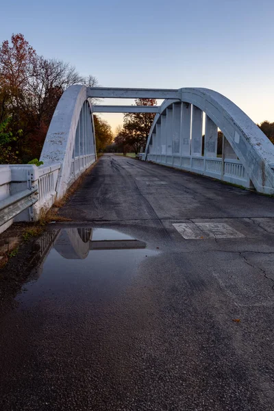 Rainbow Bridge Baxter Springs Kansas Early Morning Light — Stock Photo, Image