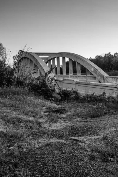 Радужный Мост Бакстер Спрингс Канзас Ранним Утром — стоковое фото