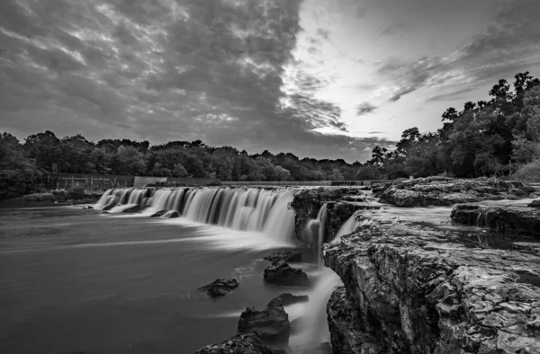 Grand Falls Waterfall Largest Continuously Flowing Natural Waterfall Missouri Located — Stock Photo, Image