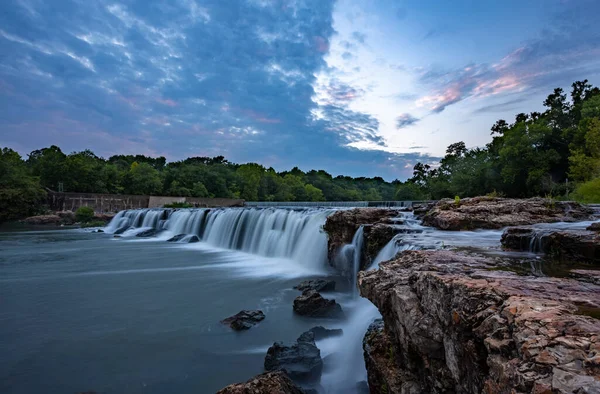 Grand Falls Şelalesi Missouri Sürekli Akan Büyük Doğal Şelaledir Missouri — Stok fotoğraf