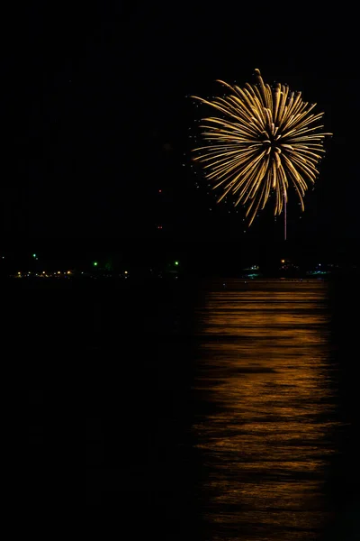 Fireworks Grand Lake Disney Oklahoma July 2018 — Stock Photo, Image