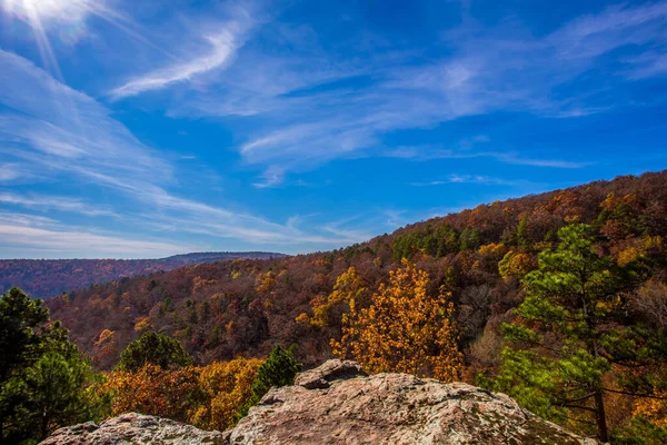 Fall Pedestal Rock Scenic Area Witts Springs Arkansas — Stock Photo, Image