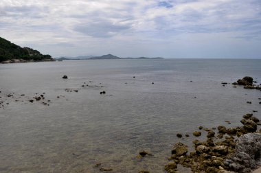 Koh Samui 'deki Silver Beach Manzarası, Tayland Crystal-Clear Waters ve Virstine Shoreline
