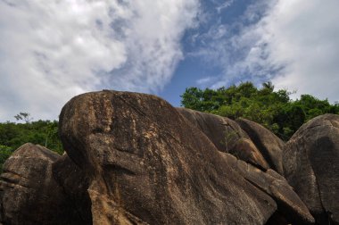Koh Samui 'deki Silver Beach Manzarası, Tayland Crystal-Clear Waters ve Virstine Shoreline