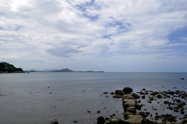 Koh Samui 'deki Silver Beach Manzarası, Tayland Crystal-Clear Waters ve Virstine Shoreline