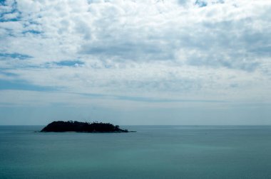 Tapınaktan Manzaralı Okyanus Manzarası Phromthep Burnu, Phuket, Tayland