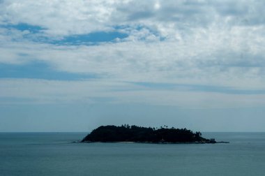 Tapınaktan Manzaralı Okyanus Manzarası Phromthep Burnu, Phuket, Tayland