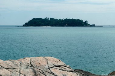 Tapınaktan Manzaralı Okyanus Manzarası Phromthep Burnu, Phuket, Tayland