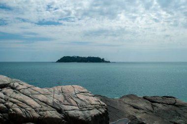 Tapınaktan Manzaralı Okyanus Manzarası Phromthep Burnu, Phuket, Tayland