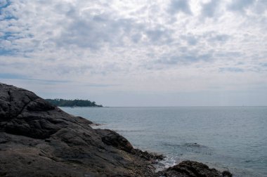 Tapınaktan Manzaralı Okyanus Manzarası Phromthep Burnu, Phuket, Tayland