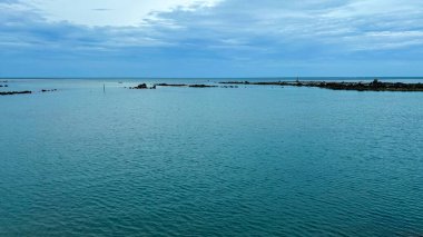 Tayland, Koh Samui 'deki Hua Thanon Sahili' nden Serene ve bozulmamış Deniz Manzarası Tayland Körfezi 'ndeki Gizli Mücevher