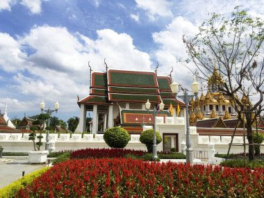 Wat Ratchanatdaram Worawihan Tapınağı Bangkok Iconic Thai Budist Mimarisi Loha Prasat
