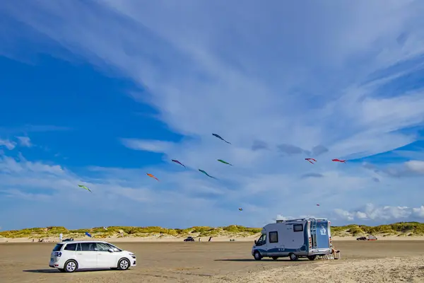 Güzel Kuzey Denizi 'nde, Romo Danimarka' da renkli uçurtmalarla, 25 Eylül 2021