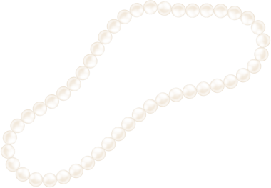 Coquette inci kolye dekoratif çizim