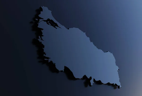 Extruded map of Turkey  3d render