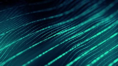 Futuristic digital line particle wave and lights background Blue Lines Digital particle sciene cyber or technology background