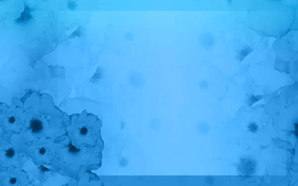 Niebieskie Róże Lewy Dolny Róg Ramce Kwadratowej Rozmycia Niebieskie Róże — Zdjęcie stockowe