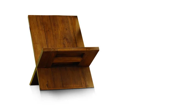 Antyczne Brązowe Drewniane Krzesła Białym Tle Vintage Retro Obiekt Meble — Zdjęcie stockowe